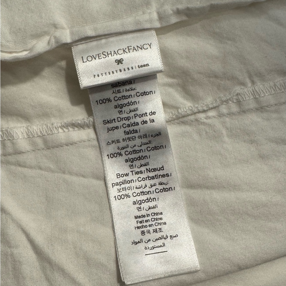 LoveShackFancy Vaulted Twin
XL Bows Bedskirt